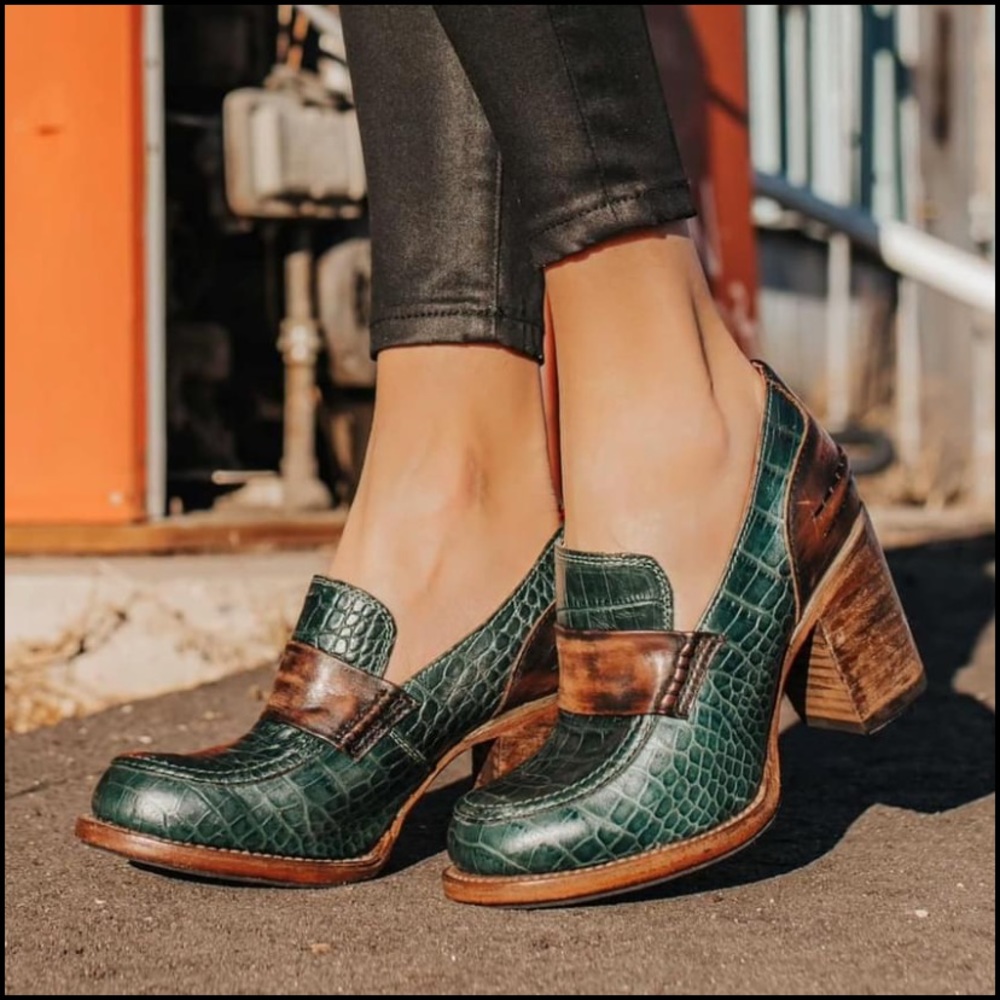 FREEBIRD Bellevue green croco